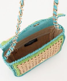 GRACE CONTINENTAL Caterina bertini チェーンカゴバッグ