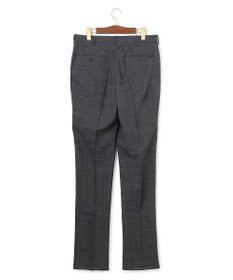 J.PRESS MEN 驚きの軽さ【洗える / 高通気性 / ストレッチ性 / 防シワ】グレナカートチェック スラックス / ノータック