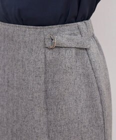 Tiaclasse 【洗える】メランジヘリンボーンツイードスカート