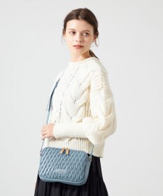 LA BAGAGERIE ランダムプリーツショルダーバッグ