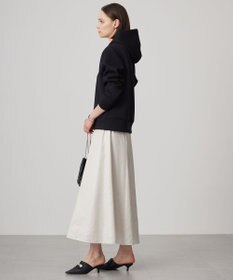 ICB L 【洗える】サテンワックスヴィンテージ フレアスカート