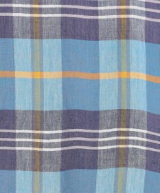 J.PRESS MEN 【J.PRESS ORIGINALS】Indian Madras Regular half Sleeve Shirt / Baggy-Fit