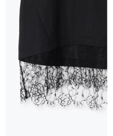 Te chichi 【接触冷感/マシンウォッシャブル】レースヘムTシャツ《2026 SUMMER LOOK item》