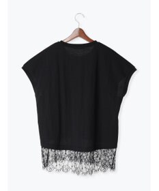 Te chichi 【接触冷感/マシンウォッシャブル】レースヘムTシャツ《2026 SUMMER LOOK item》