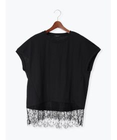 Te chichi 【接触冷感/マシンウォッシャブル】レースヘムTシャツ《2026 SUMMER LOOK item》