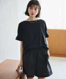 #Newans 【乾燥機可能/接触冷感】タックスリーブカットソー