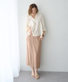 YECCA VECCA シャイニーツイルナロースカート