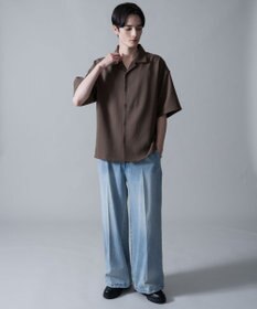 WEGO 【速乾/しわになりにくい/MLサイズ展開】ドライポリオープンカラーシャツ（SS）