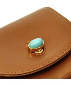 UNBILLION ペルケ perche ジェムストーンヒネリかぶせ長財布