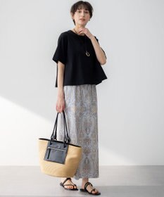 23区 L 【GLOW6月号掲載/洗える】スビンギザコットン クロップド Tシャツ