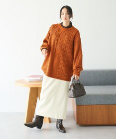 CRAFT STANDARD BOUTIQUE ハンドステッチケーブルニットチュニック