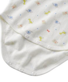 MIKI HOUSE HOT BISCUITS 【70-80cm】 半袖ボディシャツ(かぶり仕様)