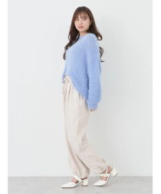 earth music&ecology 裾ドロストパラシュートパンツ