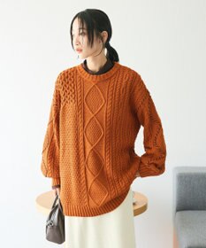 CRAFT STANDARD BOUTIQUE ハンドステッチケーブルニットチュニック