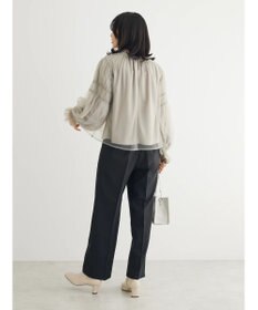 Green Parks ・ＥＬＥＮＣＡＲＥ　ＤＵＥ　チュールハイネックブラウス