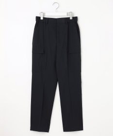 自由区 【洗える】撥水シルキーポプリン カーゴパンツ