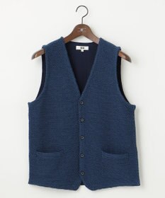 JOSEPH ABBOUD 【清涼感】洗える！ストローヤーンニット ベスト