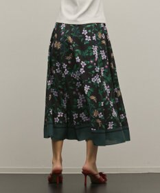 GRACE CONTINENTAL プリントタックフレアスカート