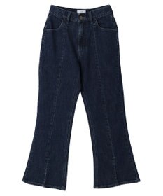 earth music&ecology Ｌｅｅ×ｅ．ｍ．ａ．ｅ．スリットフレアデニムパンツ