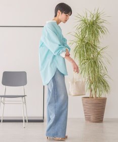 AMERICAN HOLIC イージーケアバンドカラーロングシャツ