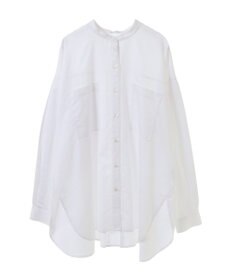 AMERICAN HOLIC イージーケアバンドカラーＷポケットロングシャツ