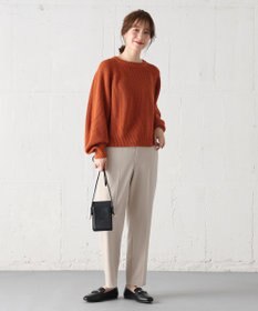 ANY 【洗濯機可】ウールブレンドクロップドニット