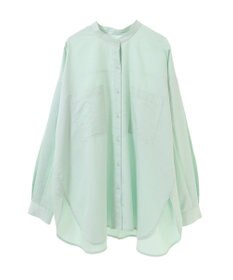 AMERICAN HOLIC イージーケアバンドカラーＷポケットロングシャツ