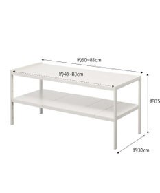 tower 伸縮シンク下ラック 2段 タワー D30 ホワイト