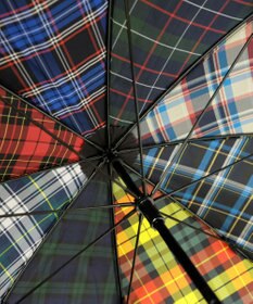 +RING 【2重張り】プラスリング  UNISEX 雨傘（長）60cm CHK T1226