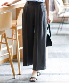ANY SIS 【ウエストサイズ調整可】アーバンクールタッチ パンツ ブラック