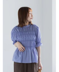 Te chichi スタンドフリルシャーリングブラウス