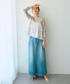YECCA VECCA ロングデニムスカート