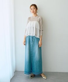 YECCA VECCA ロングデニムスカート