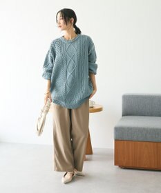 CRAFT STANDARD BOUTIQUE ハンドステッチケーブルニットチュニック