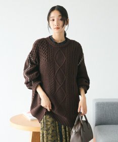 CRAFT STANDARD BOUTIQUE ハンドステッチケーブルニットチュニック
