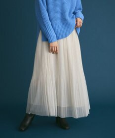 Green Parks ラメチュールプリーツスカート