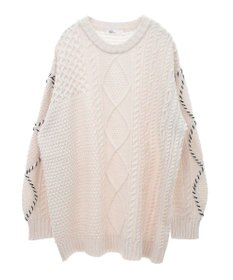 CRAFT STANDARD BOUTIQUE ハンドステッチケーブルニットチュニック