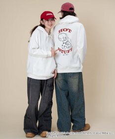 WEGO 【ユニセックス着用ITEM/裏起毛】HOTSTUFFグラフィックプルオーバー