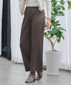 Tiaclasse 裏起毛ボックスプリーツパンツ