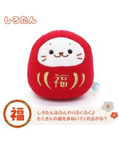 Mother garden しろたん 手のり ちりめん だるま マスコット ちびちびマスコット 8cm 【単品】