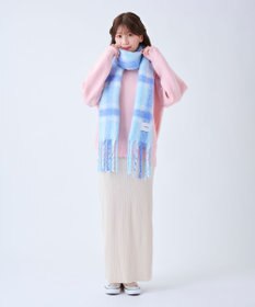 MOONBAT estaa ボリュームマフラー クラシックチェック／手洗い可