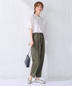 ANY 【洗濯機可/接触冷感/UVケア】イージーケアライトストレッチテーパードパンツ