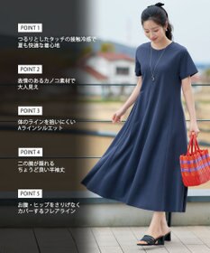 Tiaclasse L 【おのののかさん着用】冷凛(ひやりん)カノコAラインフレアワンピース
