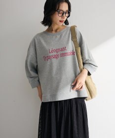 Green Parks 七分袖ロゴ裏毛プルオーバー