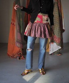 woadblue 【157】Slit Straight デニムパンツ