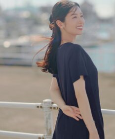 Tiaclasse L 【おのののかさん着用】冷凛(ひやりん)カノコAラインフレアワンピース