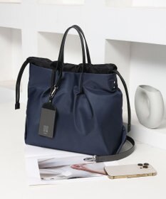 style code 【PADMA/パドマ】カードケース付　ナイロン巾着トートバッグ