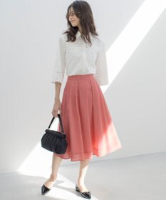 組曲 S エンブロイダリーレース襟付 ブラウス