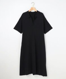 組曲 L 【先行予約】クリアストレッチスキッパーニット ワンピース