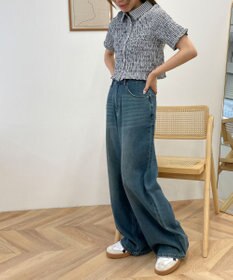 WEGO サマーデニムルーズワイドパンツ